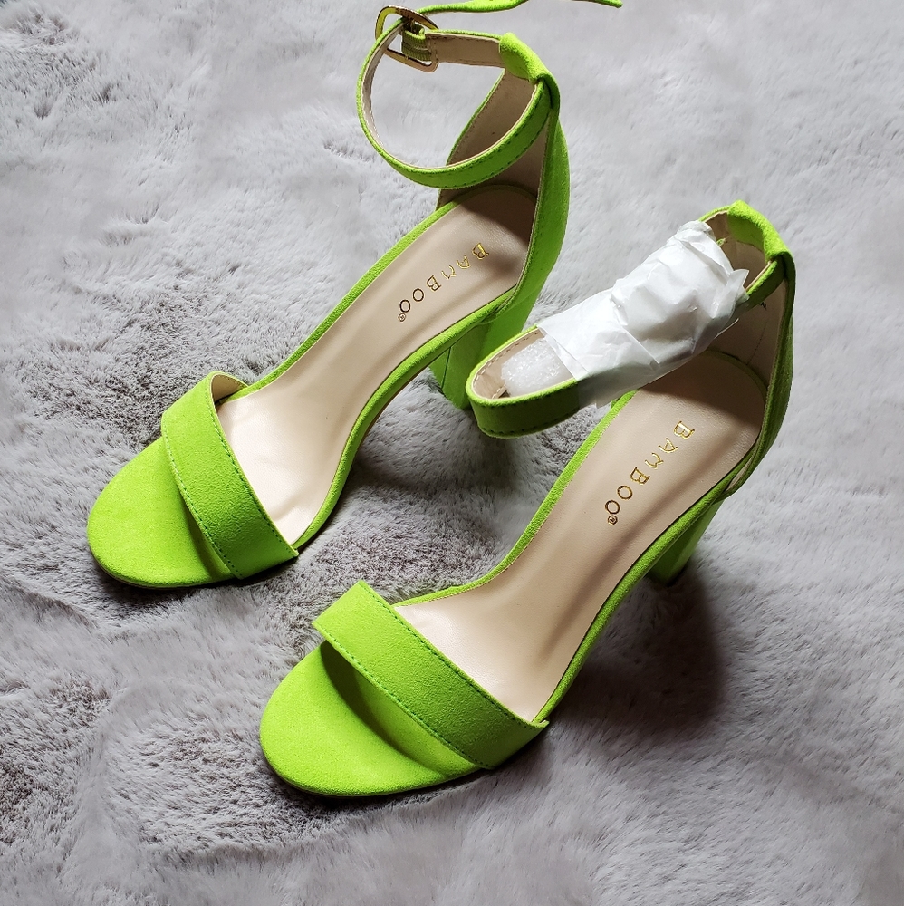 Neon Green Sandal/Heels